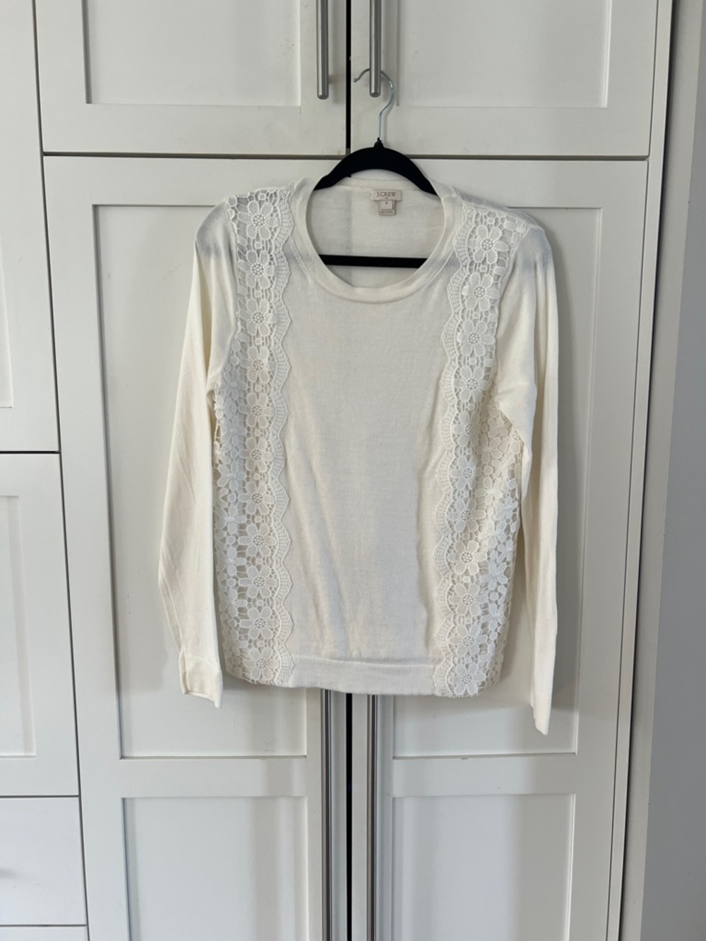 J. Crew Ivory Crewneck Sweater